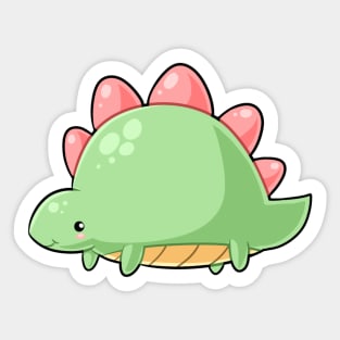 Kawaii dinosaur - stegosaurus Sticker